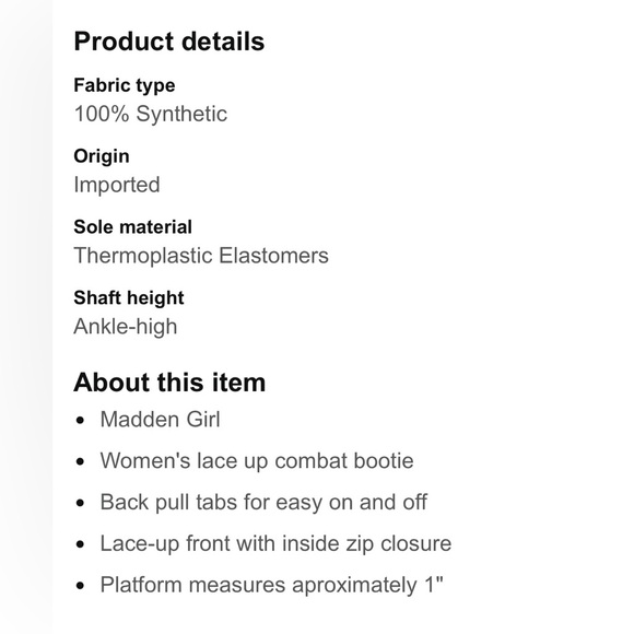 # 181 Madden Girl Women's Kurrt Combat Boot - Picture 2 of 2